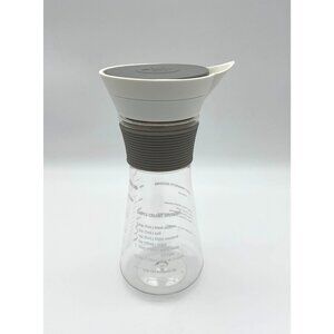 Pampered Chef Measure Mix and Pour Hourglass Lidded Container Imprinted Recipes